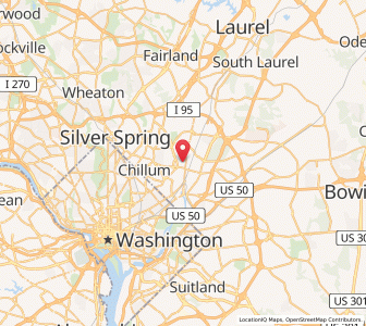 Map of University Park, Maryland