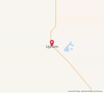 Map of Upham, North Dakota