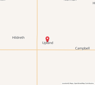 Map of Upland, Nebraska