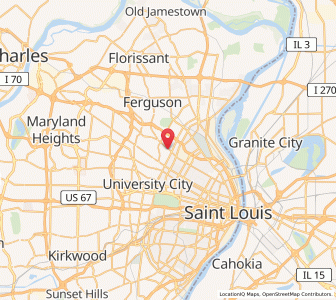 Map of Uplands Park, Missouri