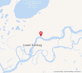 Map of Upper Kalskag, Alaska