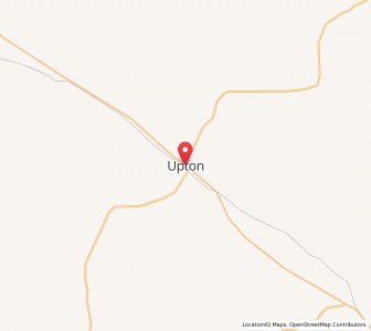 Map of Upton, Wyoming