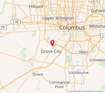 Map of Urbancrest, Ohio