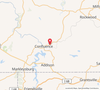 Map of Ursina, Pennsylvania