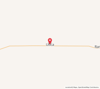 Map of Utica, Kansas