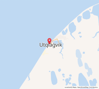 Map of Utqiaġvik, Alaska