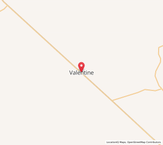 Map of Valentine, Texas