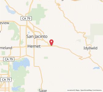 Map of Valle Vista, California