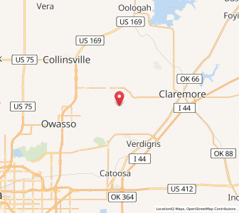 Map of Valley Park, Oklahoma