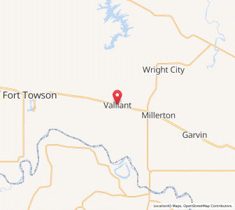 Map of Valliant, Oklahoma