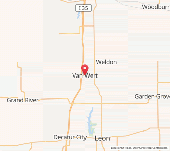 Map of Van Wert, Iowa