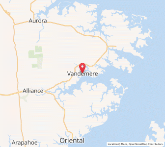 Map of Vandemere, North Carolina