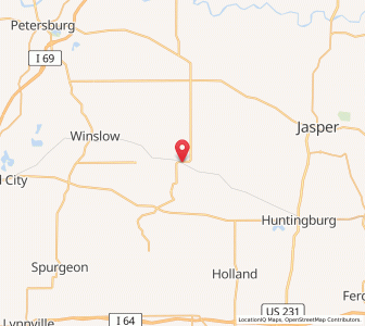 Map of Velpen, Indiana