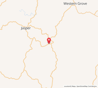 Map of Vendor, Arkansas