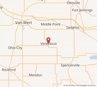 Map of Venedocia, Ohio