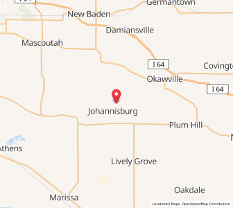 Map of Venedy, Illinois