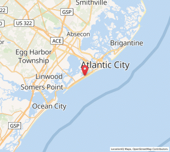 Map of Ventnor City, New Jersey