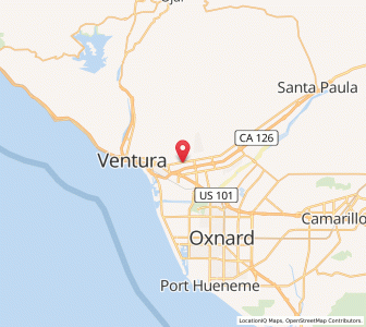 Map of Ventura, California