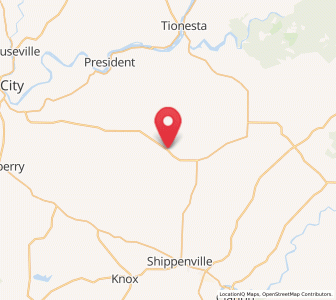 Map of Venus, Pennsylvania