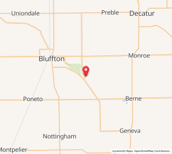 Map of Vera Cruz, Indiana