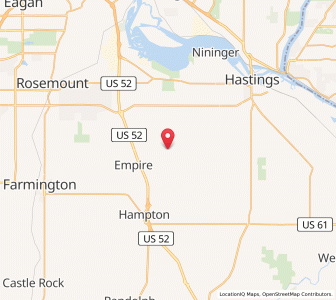 Map of Vermillion, Minnesota