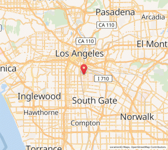 Map of Vernon, California