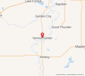 Map of Vernon Center, Minnesota