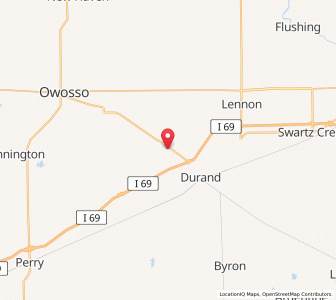 Map of Vernon, Michigan