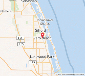 Map of Vero Beach, Florida
