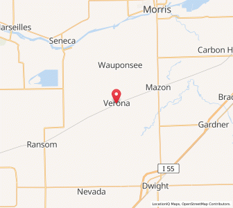 Map of Verona, Illinois