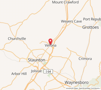 Map of Verona, Virginia