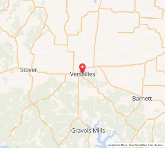 Map of Versailles, Missouri