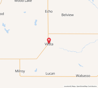 Map of Vesta, Minnesota