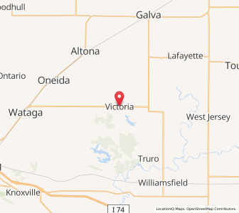 Map of Victoria, Illinois
