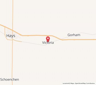 Map of Victoria, Kansas