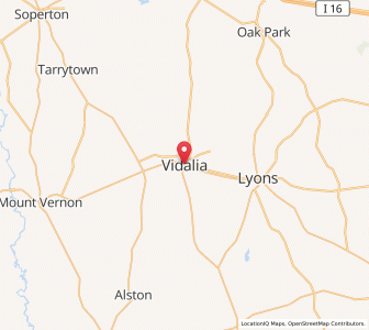 Map of Vidalia, Georgia