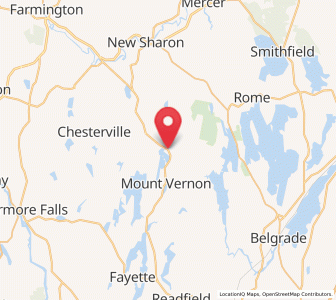 Map of Vienna, Maine