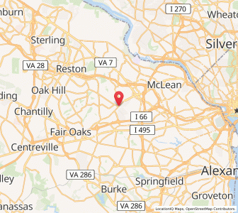 Map of Vienna, Virginia