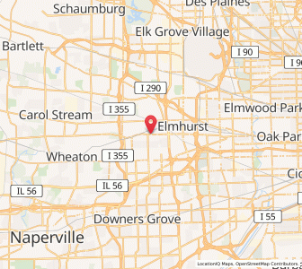 Map of Villa Park, Illinois