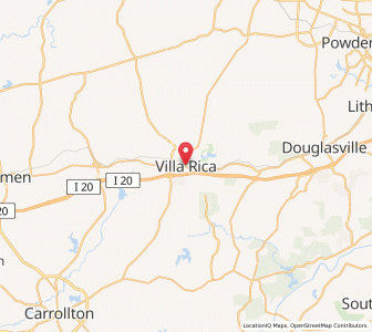 Map of Villa Rica, Georgia