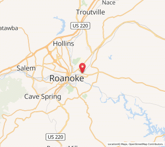 Map of Vinton, Virginia