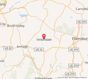 Map of Vintondale, Pennsylvania