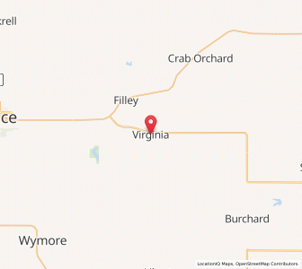 Map of Virginia, Nebraska