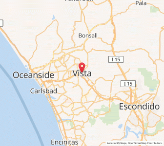 Map of Vista, California