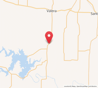 Map of Voss, Texas