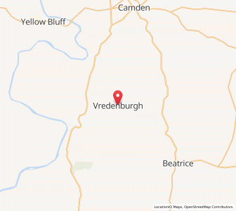 Map of Vredenburgh, Alabama