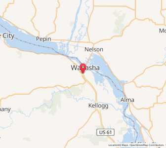 Map of Wabasha, Minnesota