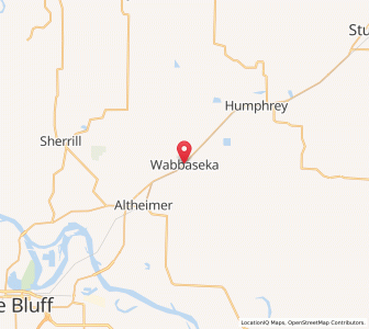 Map of Wabbaseka, Arkansas