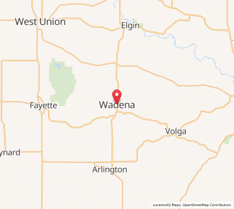 Map of Wadena, Iowa
