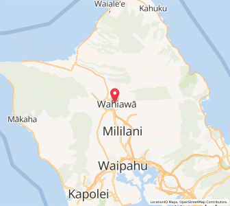 Map of Wahiawā, Hawaii